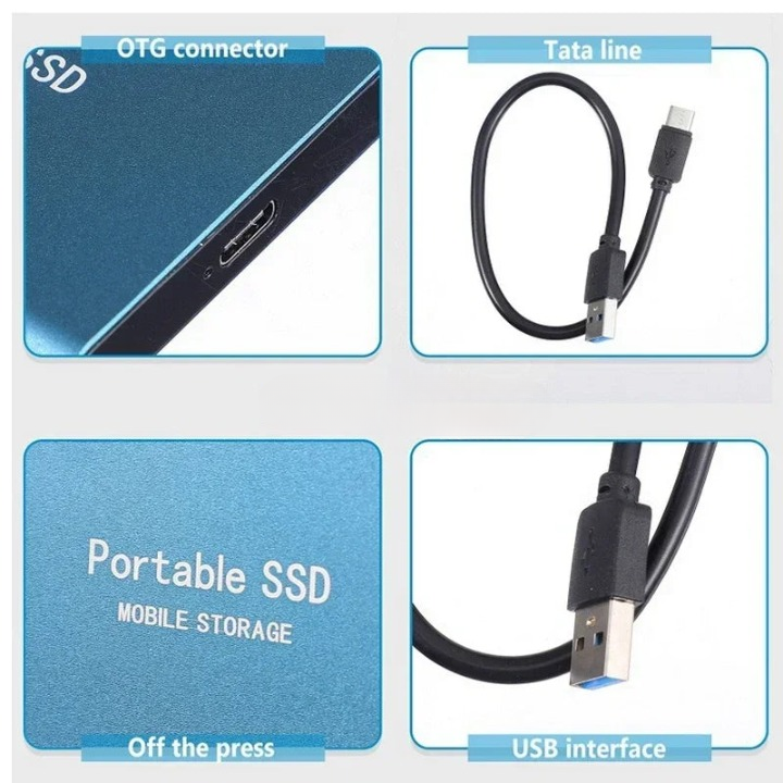 Portable External Solid State Drive Compact Fast Storage Noxord