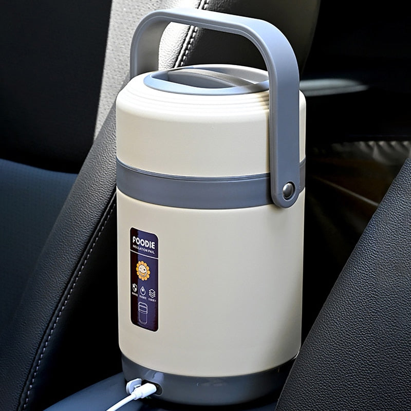 Kalsten | USB Heated Lunch Box | 304 Stainless Steel, Portable Food Warmer