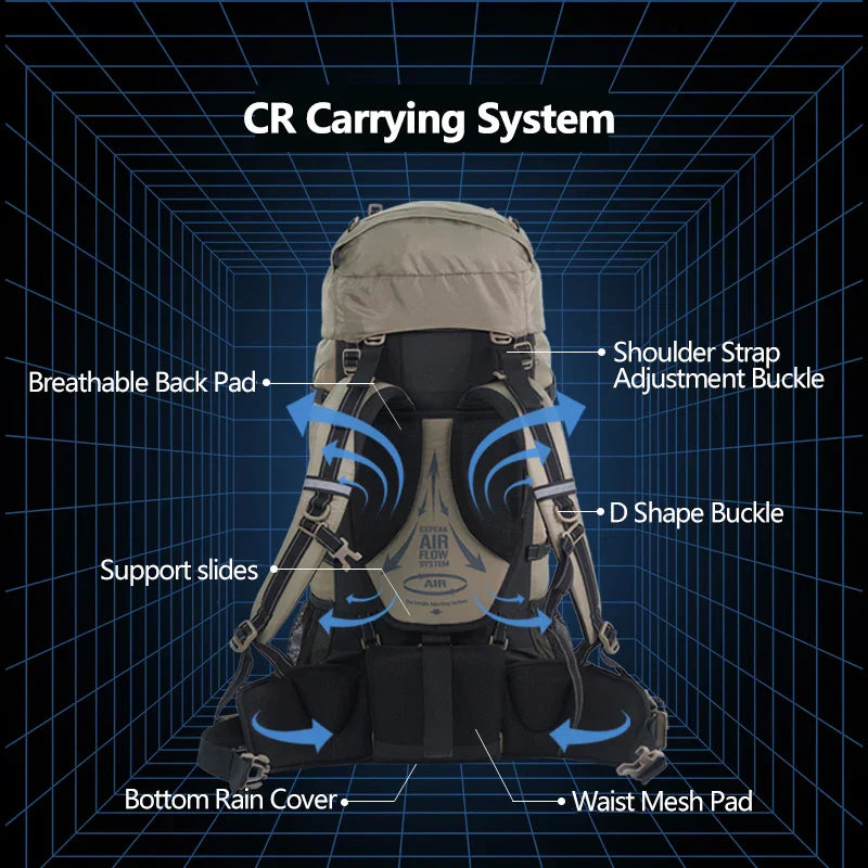 Outdoor Path Camping Large-Capacity Hiker Backpack | Kalsten