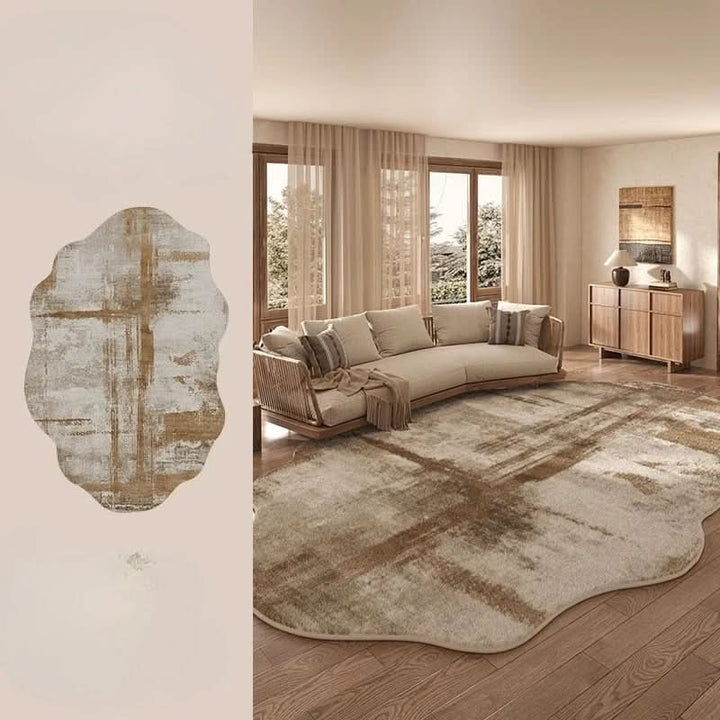 Noxord | Irregular Plush Washable Rug for Bedroom and Living Room