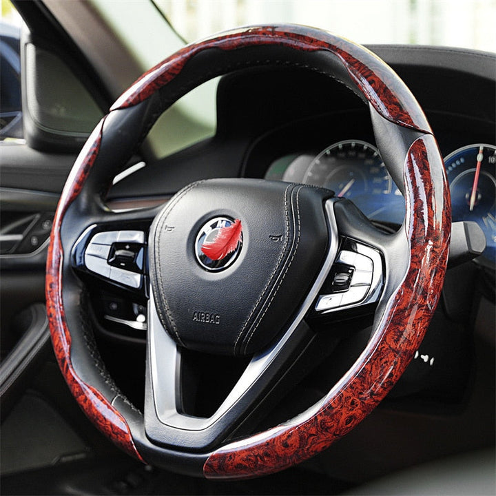 Kalsten | Non-Slip Wood Grain Car Wheel Cover