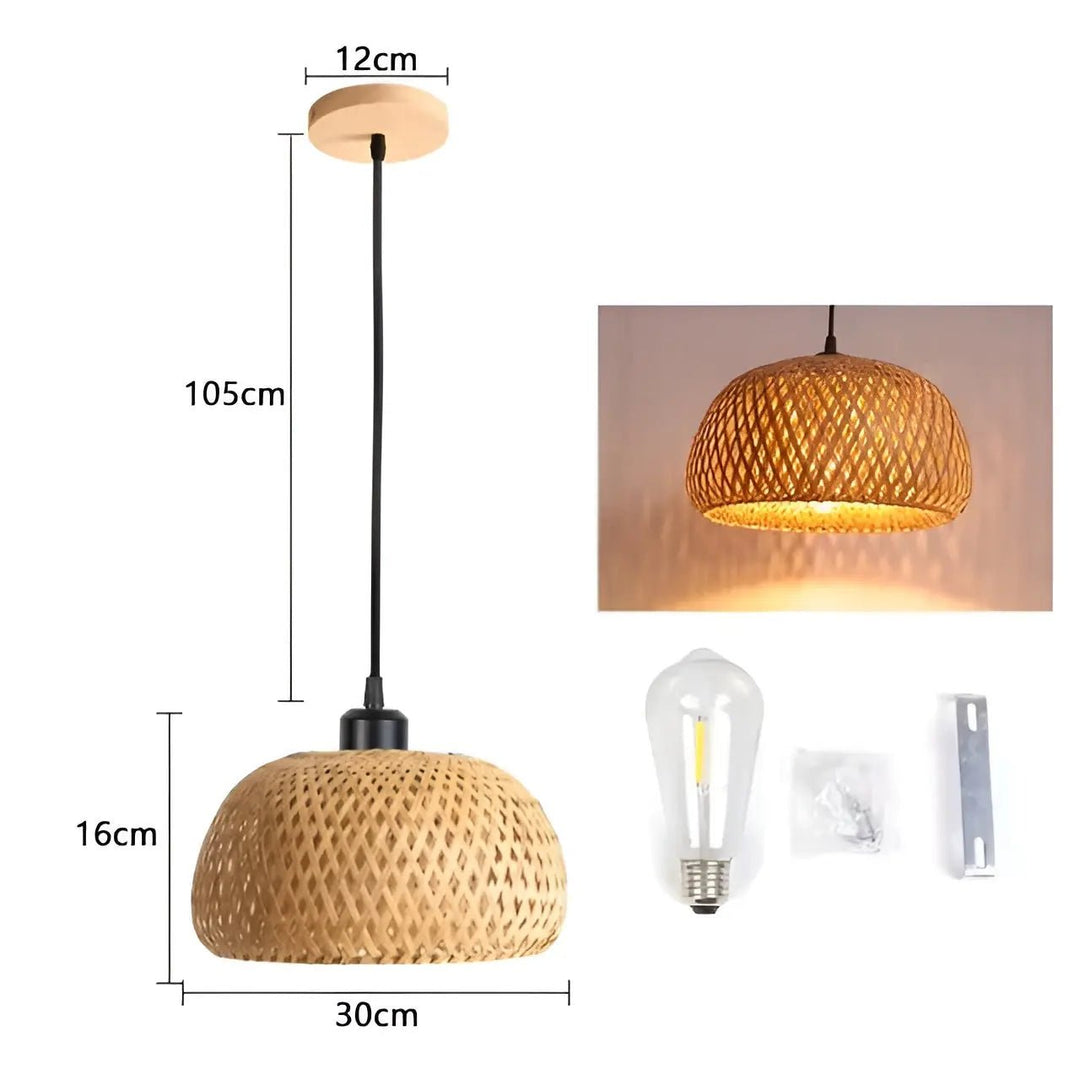 Elegant Rattan Pendant Light: Luxury Lighting for Any Space Noxord