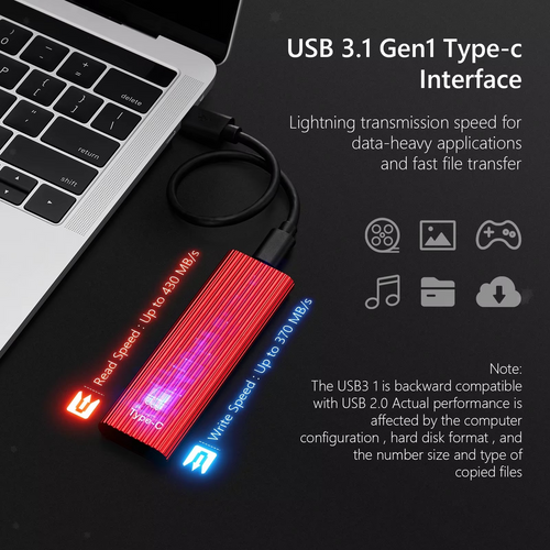 Noxord | Ultra-Fast Portable SSD - USB 3.1 Solid State Drive
