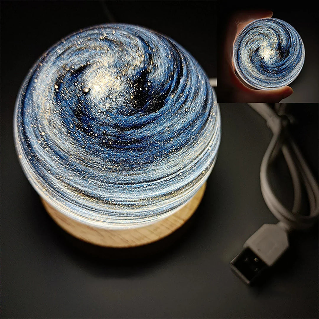 KosmosGlow - 3D Crystal Planets Night Lamp | Kalsten