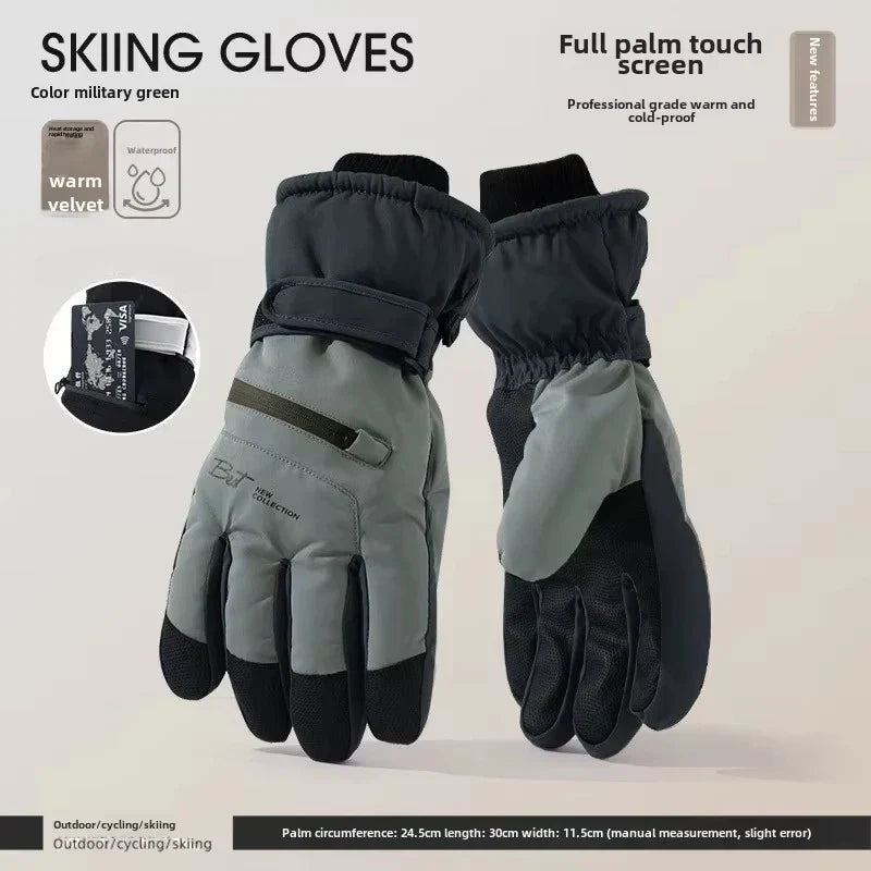 Kalsten | GlacioShield Pro Gloves | Waterproof Winter Gloves | Touchscreen & Non-Slip | Warm Fleece Lining for Skiing, Cycling & Outdoor