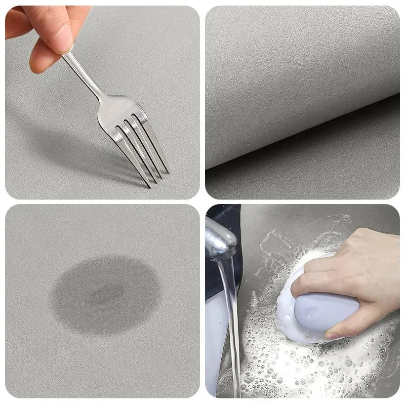 SafeStyle Non-Slip Mat for Home – Modern Design & Washable Faux Leather | Kalsten