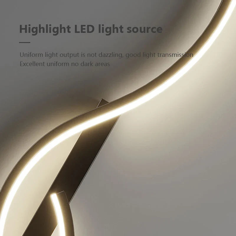 Modern LED Wall Lamp – Smart Remote-Controlled Sconce for Bedroom, Living Room, and Staircase | Kalsten
