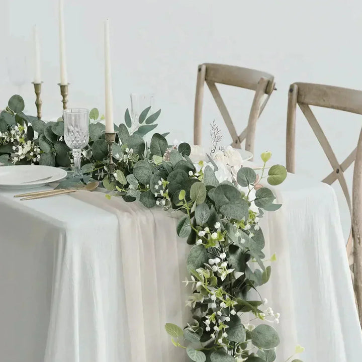 Kalsten | Eucalyptus Garland Set | 2 Pieces | 180 cm | Realistic & Maintenance-Free