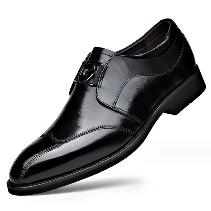 Kalsten | Men's Leather Shoes Stylish Men's Shoes Pointed Oxford Wedding Leather Men's Dress Shoes Gentleman Office Man Shoe