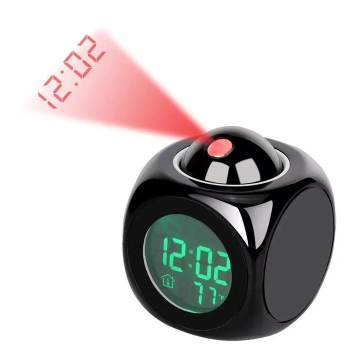 Kalsten | AlarmBeam Projection Clock with Temperature and Dual Alarm – LED Display