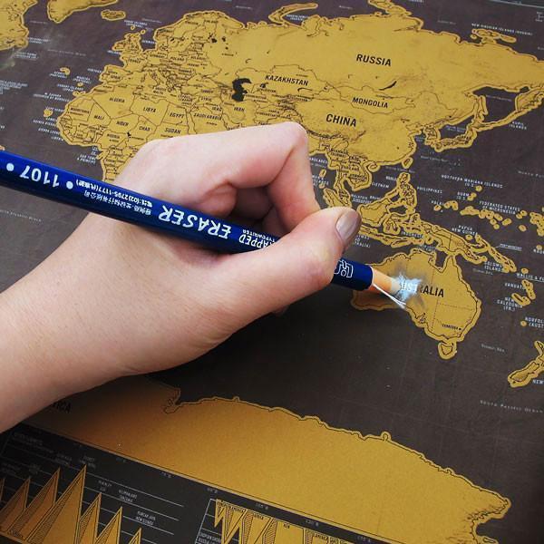 Scratch Off World Map (2 Sizes) | Kalsten