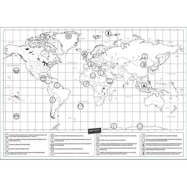 Scratch Off World Map (2 Sizes) | Kalsten