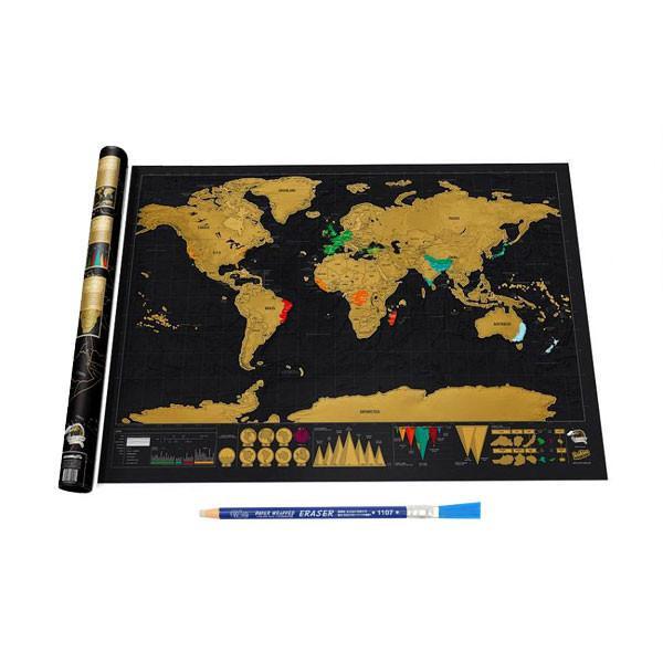 Scratch Off World Map (2 Sizes) | Kalsten