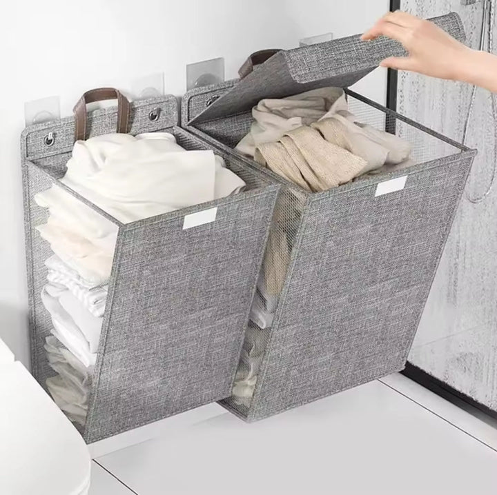Collapsible Wall-Mounted Laundry Basket