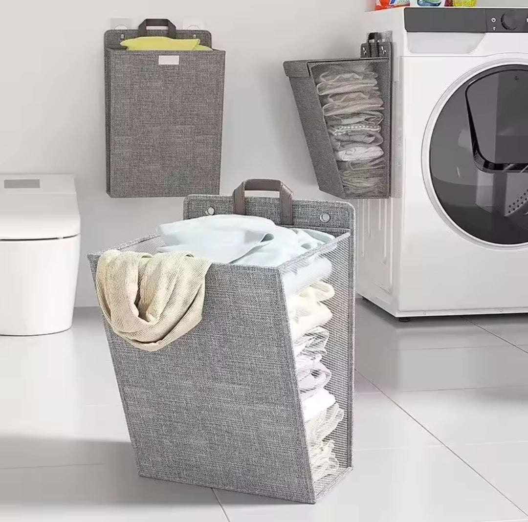 Collapsible Wall-Mounted Laundry Basket