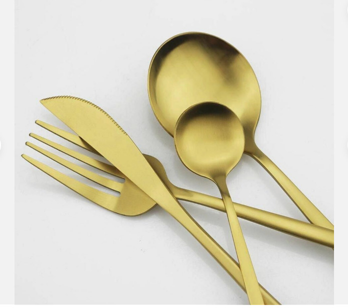 Modern Luxe Cutlery Set of Stainless Steel in Stylish Colors Noxord
