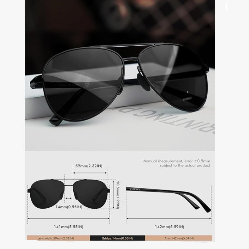 Pilot glasses with polarized lenses | Kalsten