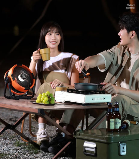 Riley 3-in-1 Camping Fan with LED and Powerbank – 20,000mAh Outdoor Fan with Hook & Remote Control | Kalsten