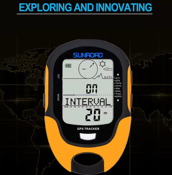 GPS Tracker Outdoor Black Orange | Kalsten