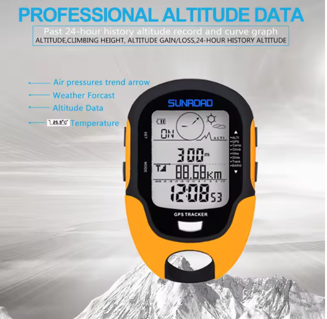 GPS Tracker Outdoor Black Orange | Kalsten