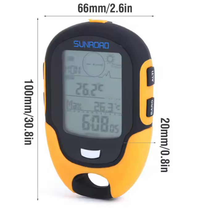 GPS Tracker Outdoor Black Orange | Kalsten