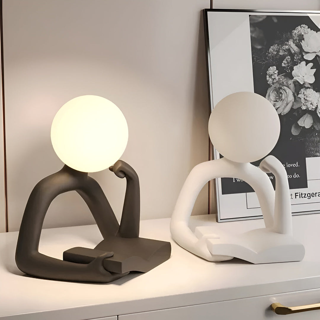 LuxLume Refined Designer Table Lamp – Modern Art with Atmospheric Lighting Noxord