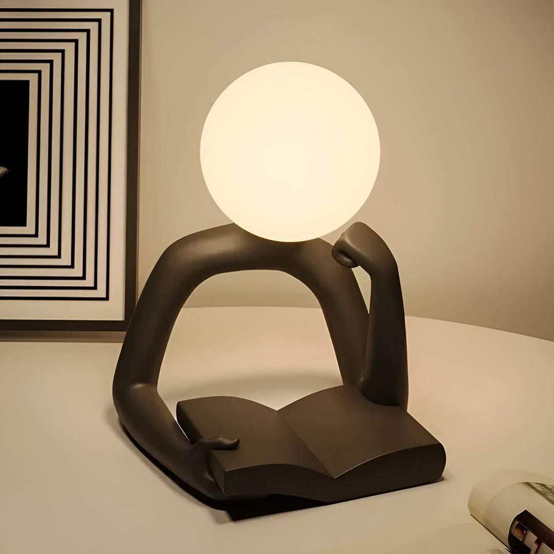 LuxLume Refined Designer Table Lamp – Modern Art with Atmospheric Lighting Noxord