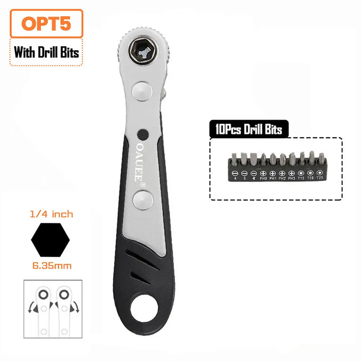 Mini Quick Hexagon Ratchet Wrench Tool | Kalsten