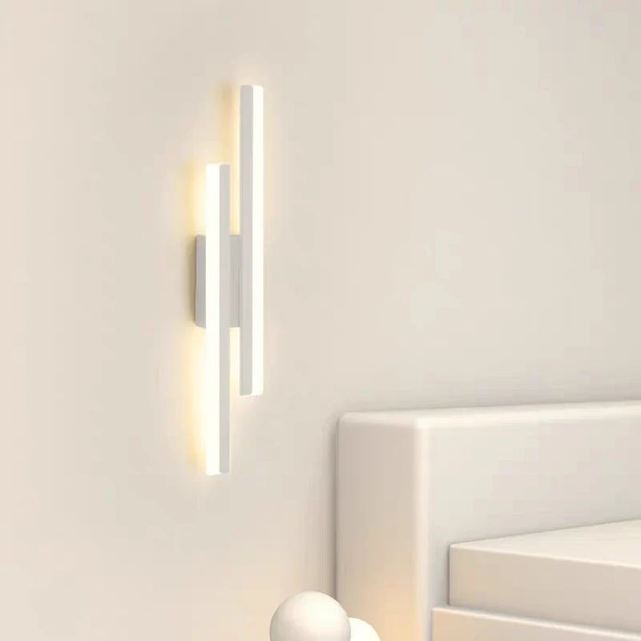 Modern LED Wall Lamp with Copper Line Pipe and Acrylic Lampshade | Kalsten