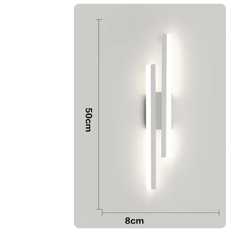 Modern LED Wall Lamp with Copper Line Pipe and Acrylic Lampshade | Kalsten