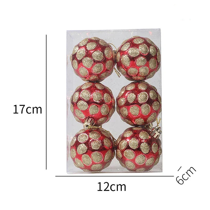 Elegant Snowflake Christmas Baubles Set – High-quality Christmas ornaments in red, white and gold, perfect for festive tree decoration at Christmas | Noxord