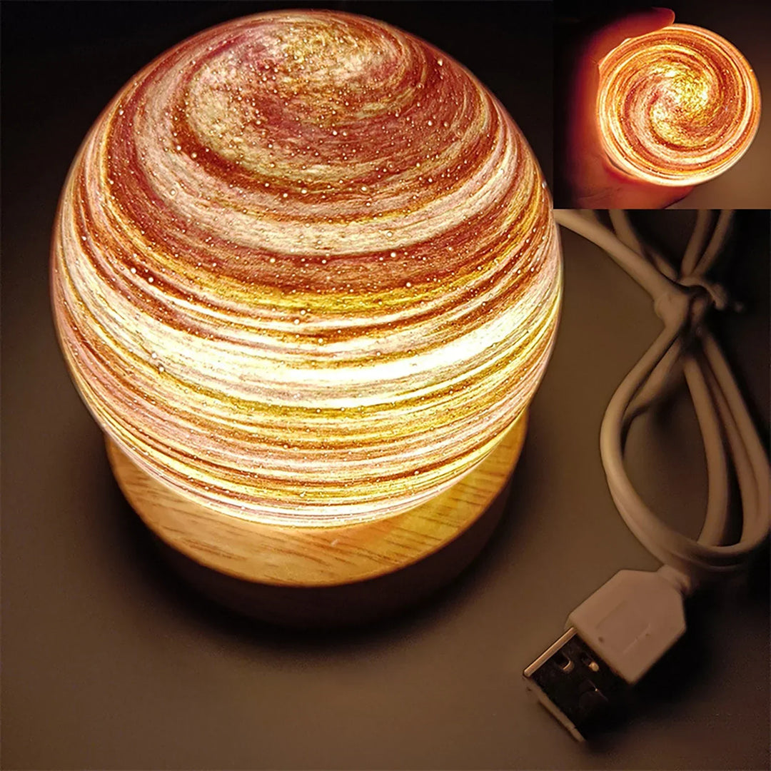 KosmosGlow - 3D Crystal Planets Night Lamp | Kalsten