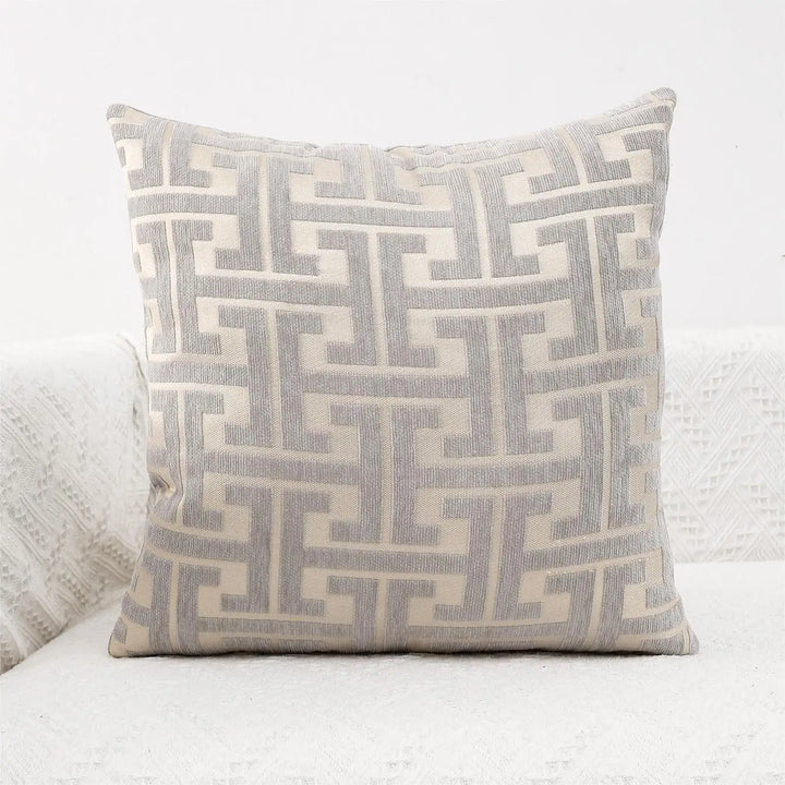 Striped cushion cover in country house style – Decorative sofa cover for living room and couch | Noxord