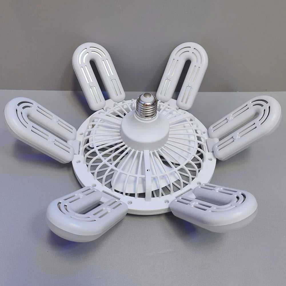 Silent Adjustable Remote Control Ceiling Foldable Fan Lamp | Noxord