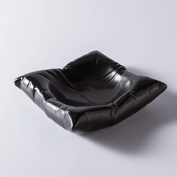 Kalsten | Ceramic Artistic Pillow Shape Food Plate