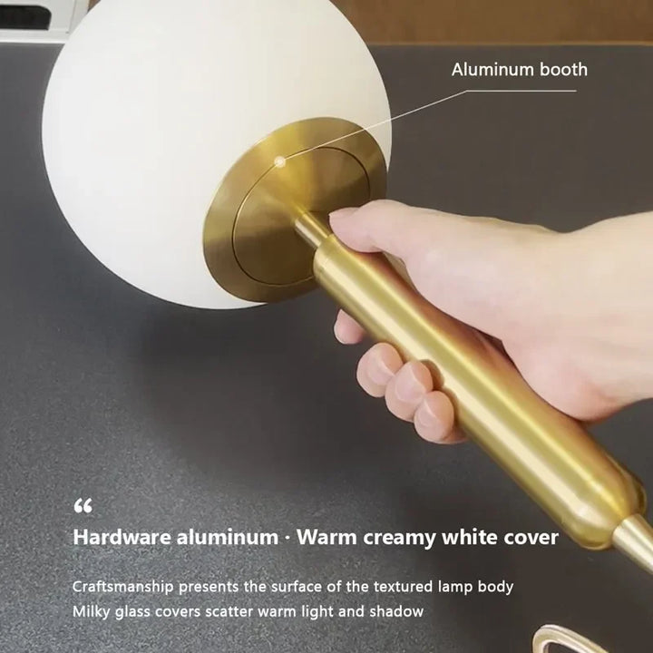 Modern Luxurious LED Pendant Light – Gold Ball Lampshade Hanging Light Fixture for Dining, Living Room, and Bedroom Décor | Kalsten