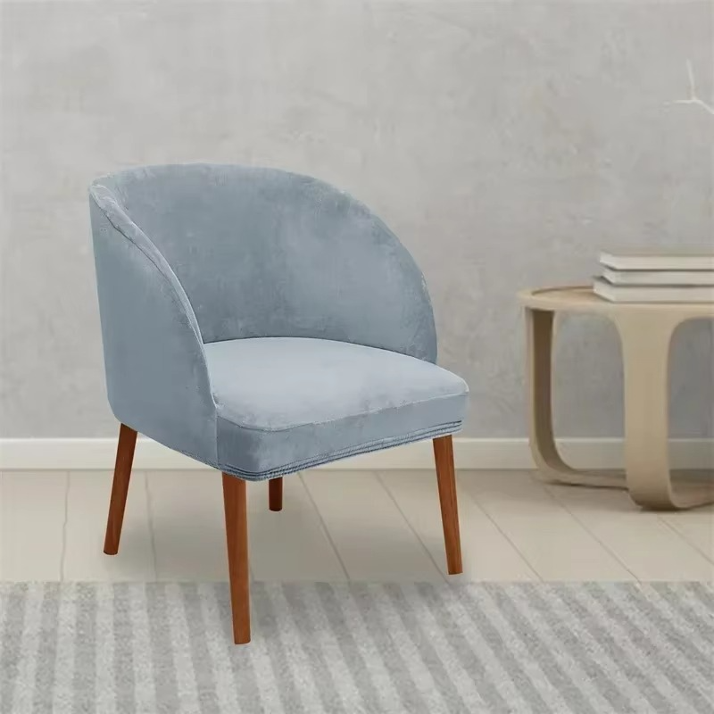 Kalsten | Armchair Slipcover with Elastic Fit for Curved Armrest Dining Chairs