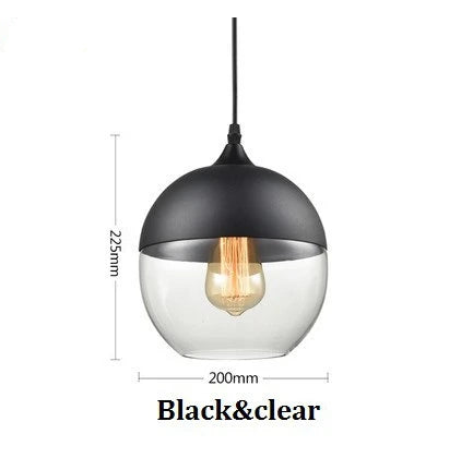 Modern Glass Pendant Lighting – Retro Ceiling Lamp for Kitchen, Dining Room, Bedroom, Bar, Cafe, and Indoor Table Decoration | Kalsten