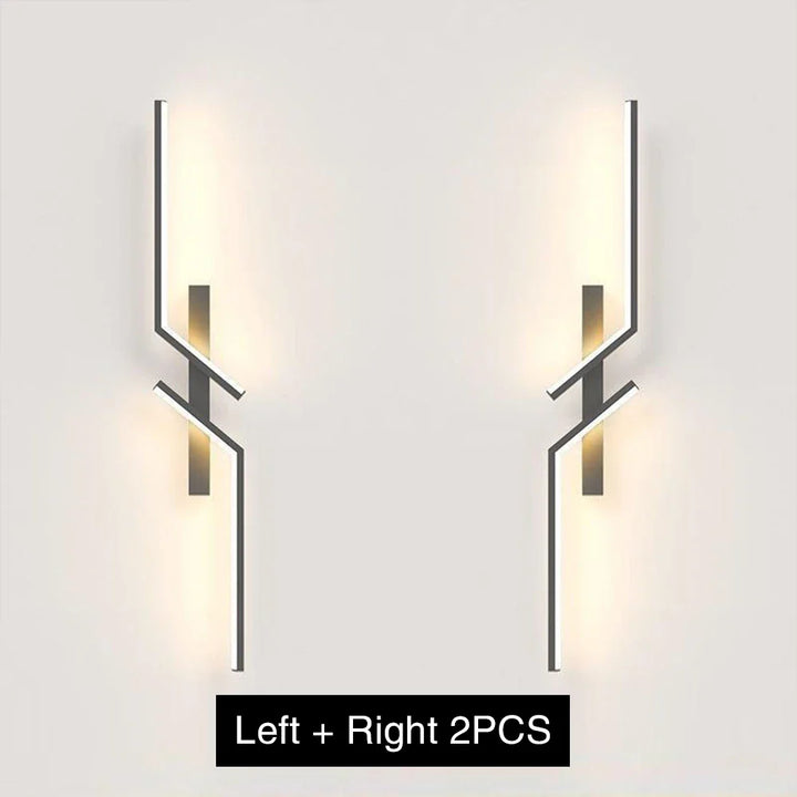 Modern Dimmable LED Wall Light – Remote-Control Minimalist Wall Sconce for Bedroom, Living Room, and TV Background | Kalsten