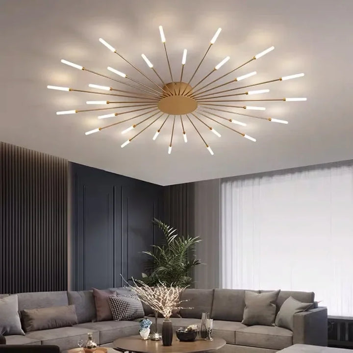 LED Nordic Fireworks Ceiling Chandelier - Modern Indoor Lighting Fixture | Kalsten