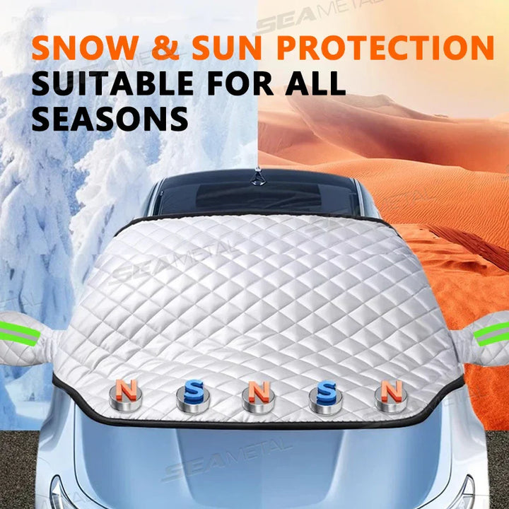 Kalsten | FrostGuard Pro | 5-Layer Windshield Cover | Magnetic & Windproof | Complete Ice Protection