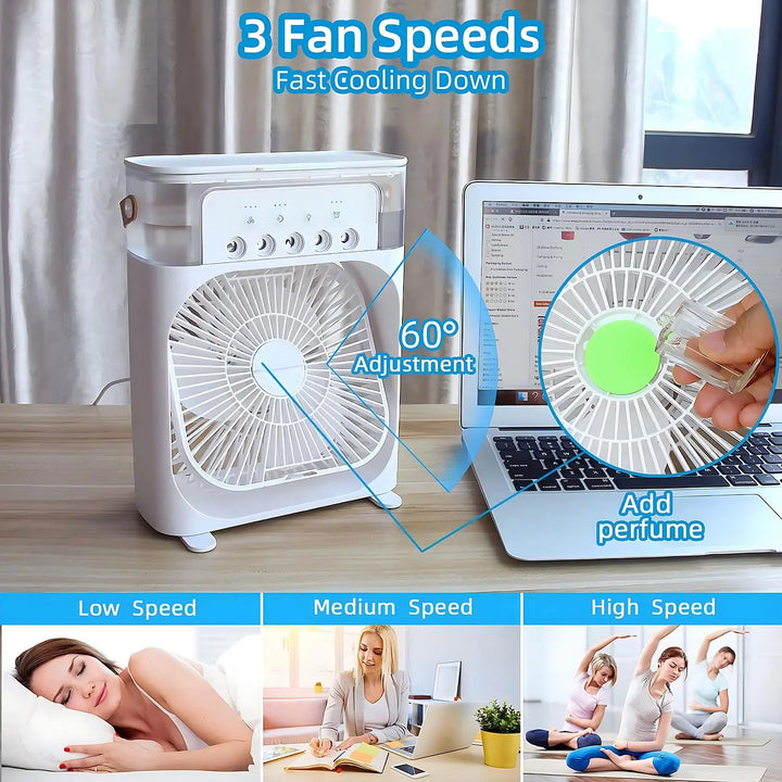 Portable Air Cooler Fan with LED Light | Kalsten