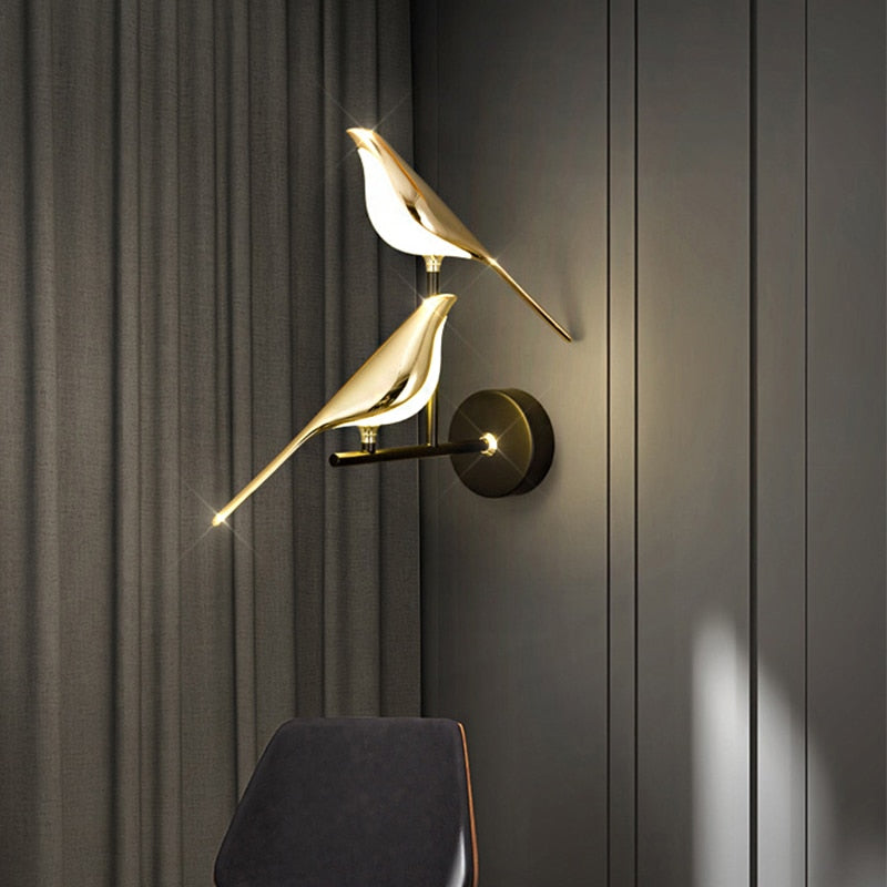 Modern Nordic Wall Bird Lamp | Kalsten