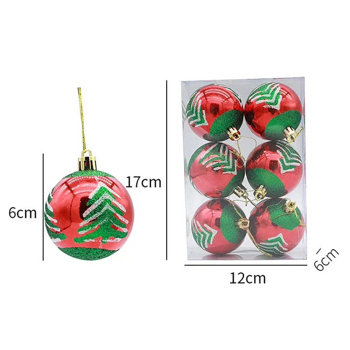 Elegant Snowflake Christmas Baubles Set – High-quality Christmas ornaments in red, white and gold, perfect for festive tree decoration at Christmas | Noxord