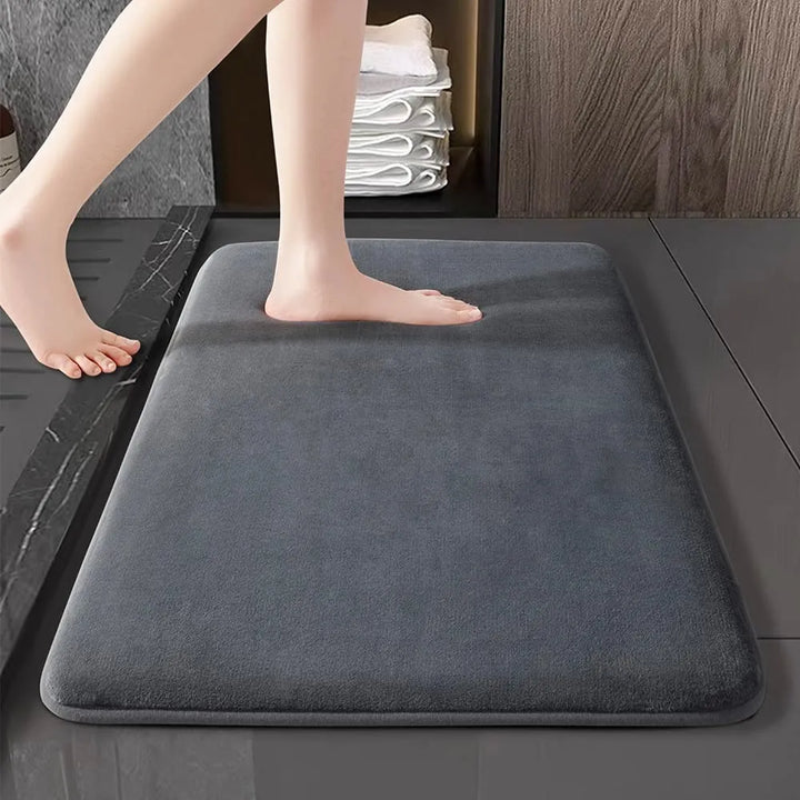 Ultra Absorbent Nordic Bath Mat Shower Room Floor Mat Super Anti-Slip Cushioned Soft Velvet Shower Mat For Washroom | Noxord