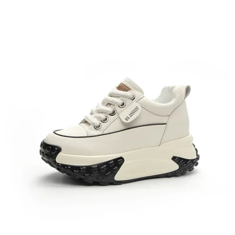 Kalsten | 7 cm Platform Wedge Sneakers made of Leather