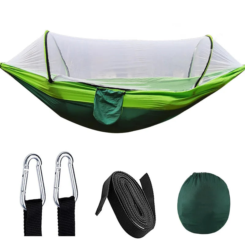 Outdoor Hammock with Mosquito Net (200kg Capacity)