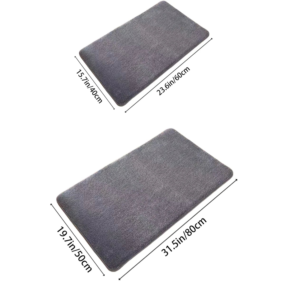 Ultra Absorbent Nordic Bath Mat Shower Room Floor Mat Super Anti-Slip Cushioned Soft Velvet Shower Mat For Washroom | Noxord