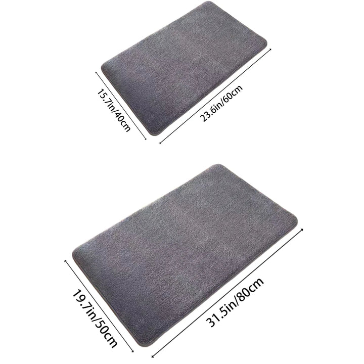Ultra Absorbent Nordic Bath Mat Shower Room Floor Mat Super Anti-Slip Cushioned Soft Velvet Shower Mat For Washroom | Noxord