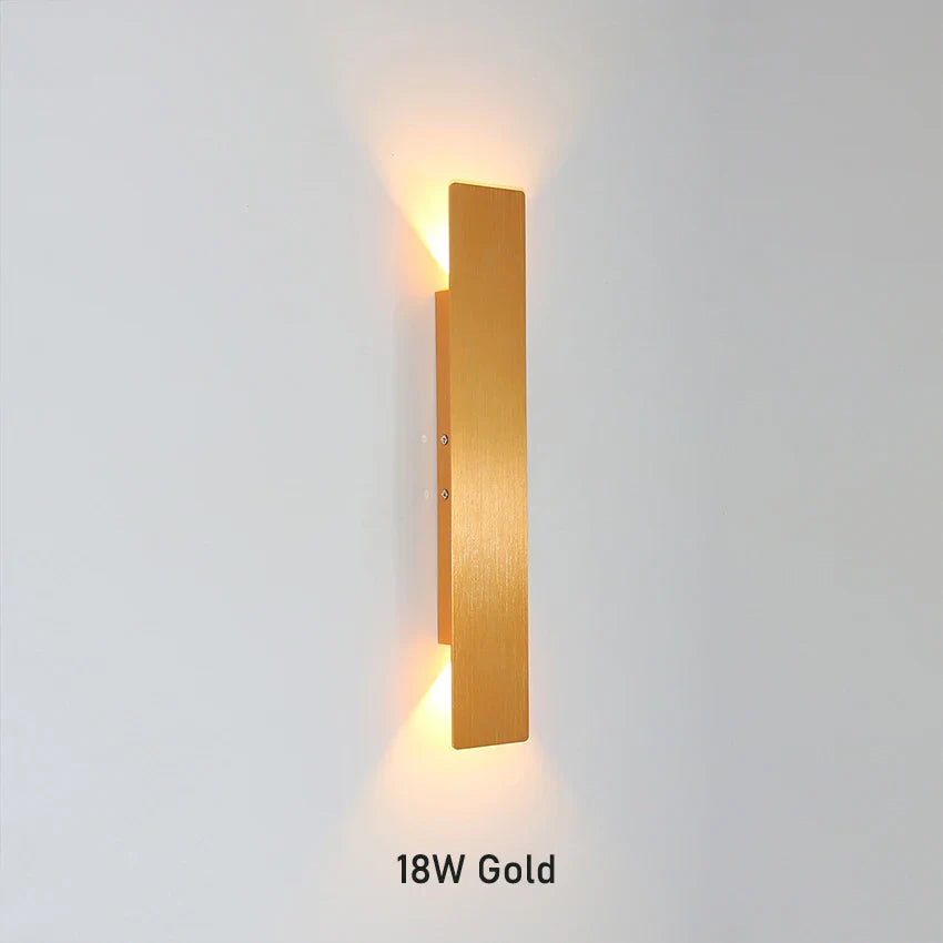 Modern LED Wall Lamp - Rectangular Bedroom Bedside Lights for Minimalist Indoor Lighting | Kalsten